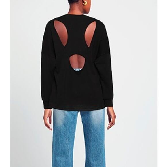 Lanston Sweaters - Lanston women's sweatshirt black NWT Size Small Athleisure Cozy Travel top